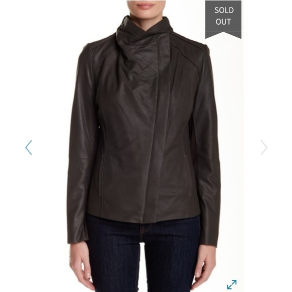 Rachel Roy Lambskin Leather Jacket - Picture 4 of 8